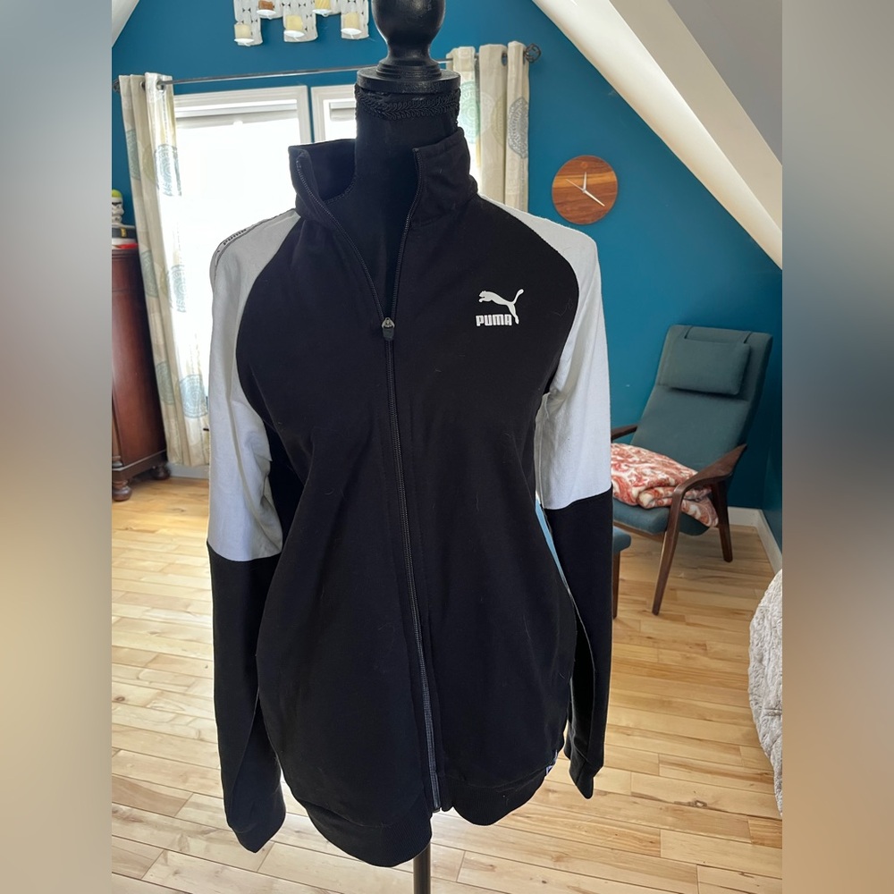 Puma Black and Gray Track Jacket